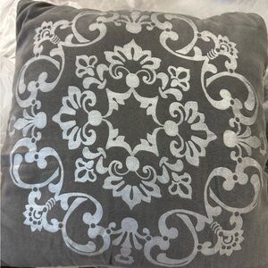 Two grey and blue throw accent pillows HomeGoods Macy's